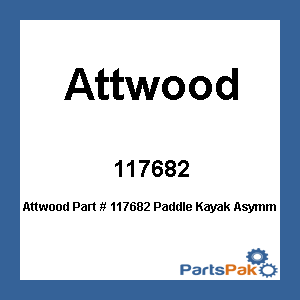 Attwood 117682; Paddle Kayak Asymmetrical