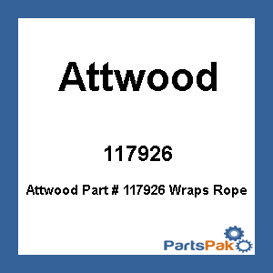 Attwood 117926; Wraps Rope