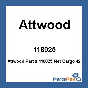 Attwood 118025; Net Cargo 42