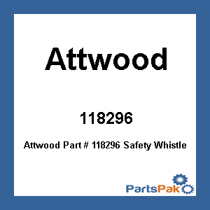 Attwood 118296; Safety Whistle