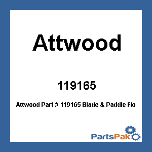 Attwood 119165; Blade & Paddle Float