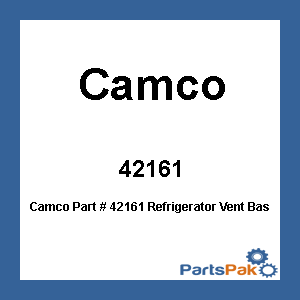 Camco 42161; Refrigerator Vent Base