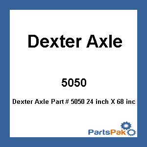Dexter Axle 5050; 24 inch X 68 inch Square RV Door rh