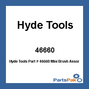 Hyde Tools 46660; Mini Brush Assortment Ss/B/N
