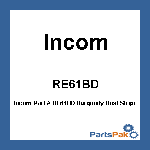 Incom RE61BD; Burgundy Boat Striping 1/2X50