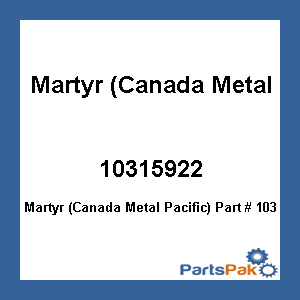 Martyr (Canada Metal Pacific) 10315922; Chain Din 766 Hot Dipped Galvanized 7Mm X 225 M