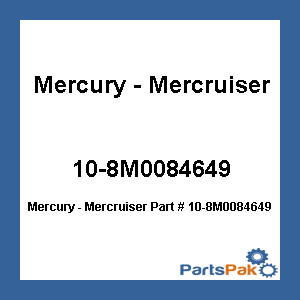 Quicksilver 10-8M0084649; Screw Replaces Mercury / Mercruiser