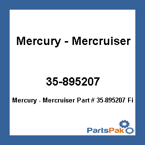 Quicksilver 35-895207; Filter-Oil Diesel Replaces Mercury / Mercruiser