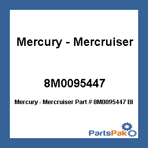Quicksilver 8M0095447; Block Off Kit Replaces Mercury / Mercruiser
