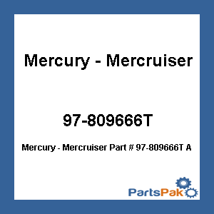 Quicksilver 97-809666T; Anode-Propeller Nut Replaces Mercury / Mercruiser