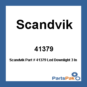 Scandvik 41379; Led DownLight 3 Inch White Bezel 3W