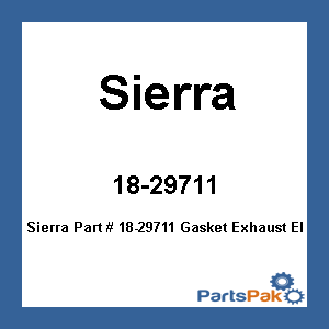 Sierra 18-29711; Gasket Exhaust Elbow-Vp#856039-3