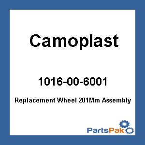 Camoplast 1016-00-6001; Replacement Wheel 201Mm Assembly