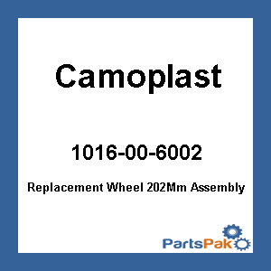 Camoplast 1016-00-6002; Replacement Wheel 202Mm Assembly