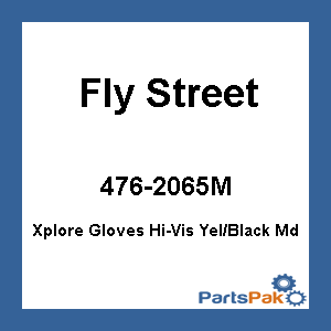 Fly Street 5884 476-2065_3; Xplore Gloves Hi-Vis Yel/Black Md