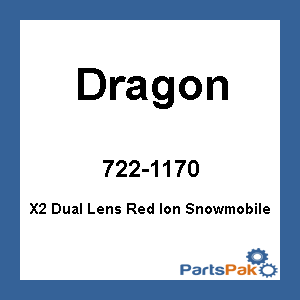 Dragon 294677728400; X2 Dual Replacement Lens Red Ion