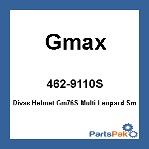 Gmax 462-9110S; Divas Helmet Gm76S Multi Leopard Sm