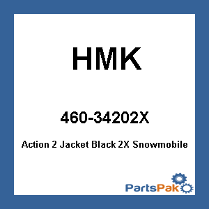 HMK 460-34202X; Action 2 Jacket Black 2X Snowmobile