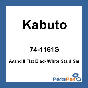 Kabuto 74-1161S; Avand Ii Staid Helmet Flat Black / White S