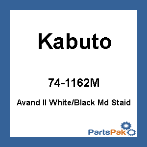 Kabuto 74-1162M; Avand Ii Staid Helmet Gloss White / Black M