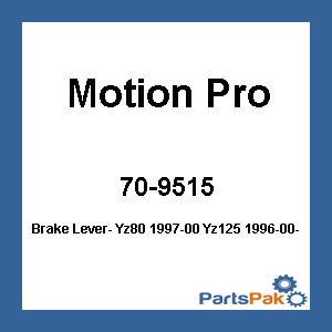 Motion Pro 14-9515; Brake Lever- Yz80 1997-00 Yz125 1996-00- Wr250 1997