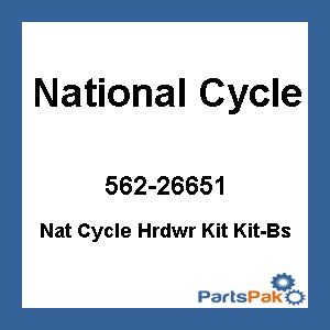 National Cycle KIT-BS; Nat Cycle Hrdwr Kit Kit-Bs