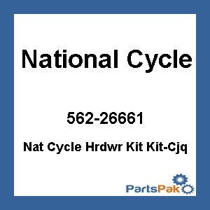 National Cycle KIT-CJQ; Nat Cycle Hrdwr Kit Kit-Cjq