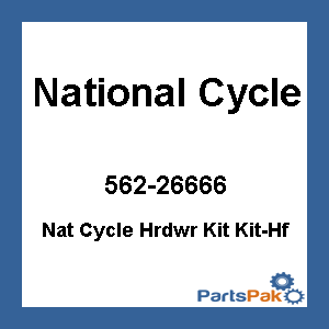 National Cycle KIT-HF; Nat Cycle Hrdwr Kit Kit-Hf