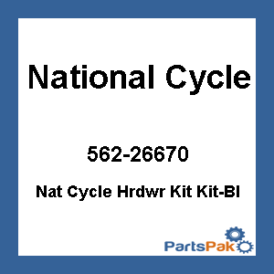 National Cycle KIT-BL; Nat Cycle Hrdwr Kit Kit-Bl