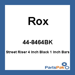 Rox 4R-P4RX-01; Pivoting Handlebar Riser Black 4-inch Rise