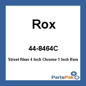 Rox 4R-P4RX-02; Pivoting Handlebar Riser Chrome 4-inch Rise