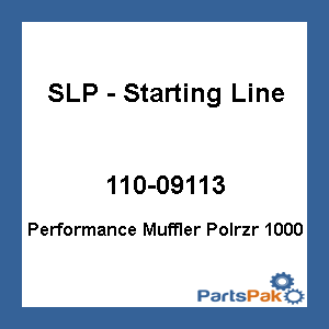 SLP - Starting Line Products 09-113; Performance Muffler Polrzr 1000