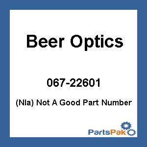 Beer Optics 067-22601; Goggle Lens Blue Bullet / Frosty / Cervesa