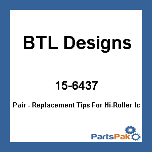 BTL Designs 1402-HRT; Pair - Replacement Tips For Hi-Roller Ice Scratrchers Snowmobile