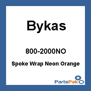 Bykas SN-O; Spoke Wraps Neon Orange 72-Pack 21-inch / 19-inch