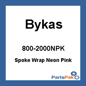 Bykas SN-P; Spoke Wraps Neon Pink 72-Pack 21-inch / 19-inch