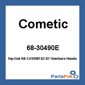 Cometic C3049-EST; Top End Kit-CRF450R 02-07 Overbore Fits Honda