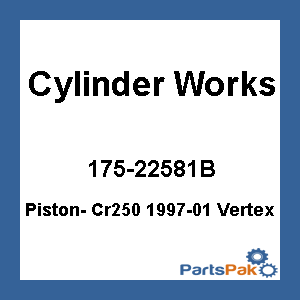 Cylinder Works 22581B; Piston- Cr250 1997-01 Vertex