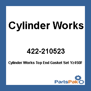 Cylinder Works 21005-G02; Cylinder Works Top End Gasket Set Yz450F 2014-15