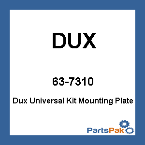 DUX TSK-P-RAN-004; Dux Universal Kit Mounting Plate