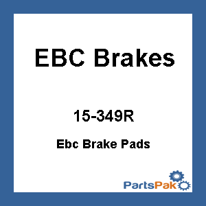 EBC Brakes FA349R; Ebc Brake Pads