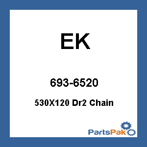 EK 530DR2-120C; 530 Dr2 Drag Race Chain 530X120