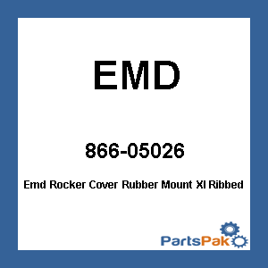 EMD RCXLi/R/B; Emd Rocker Cover Rubber Mount Xl Ribbed Black