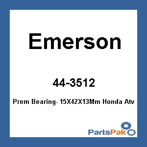 Emerson 6302-2RS JPN; Prem Bearing- 15X42X13Mm Fits Honda Atv