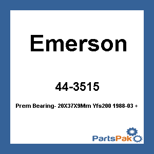 Emerson 6904-2RU JPN; Prem Bearing- 20X37X9Mm Yfs200 1988-03 +