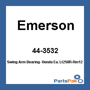 Emerson TA2020Z; Swing Arm Bearing- Fits Honda Ea. Lt250R-Rm125/250/500