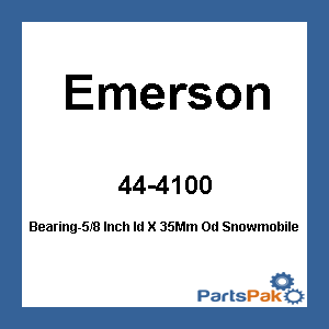 Emerson 6202-2RS  5/8"; Bearing-5/8 Inch Id X 35Mm Od Snowmobile Idlers