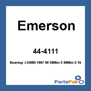 Emerson 6010-2RS; Bearing- Lt500R 1987-90 50Mm X 80Mm X 16Mm