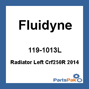 Fluidyne FPS11-14CRF250R-L; Radiator Left Crf250R 2014