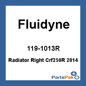 Fluidyne FPS11-14CRF250R-R; Radiator Right Crf250R 2014